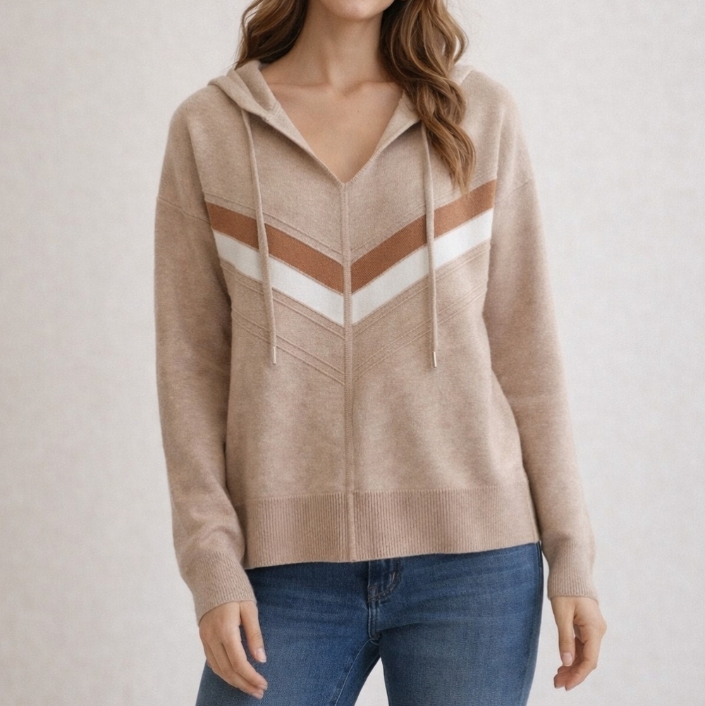 Women's Cynthia Rowley XS Beige Hoodie - Picture 1 of 10